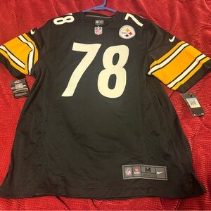 Nike Black and Gold Sports Jersey